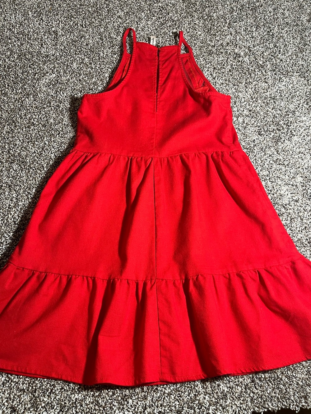 Speechless Halter Tiered Mini Dress Women S Red Ladder Lace Trim Sundress Boho
